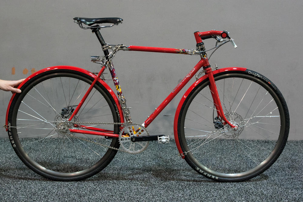 one of the handmade bike shows participant